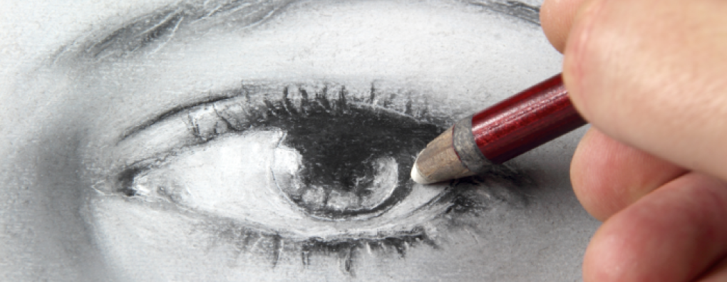 Een potloodtekening
