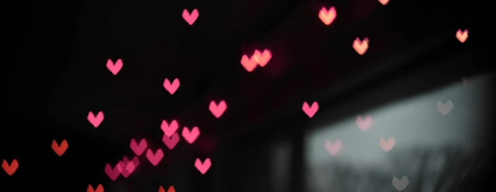 Fonkelend roze neon hart